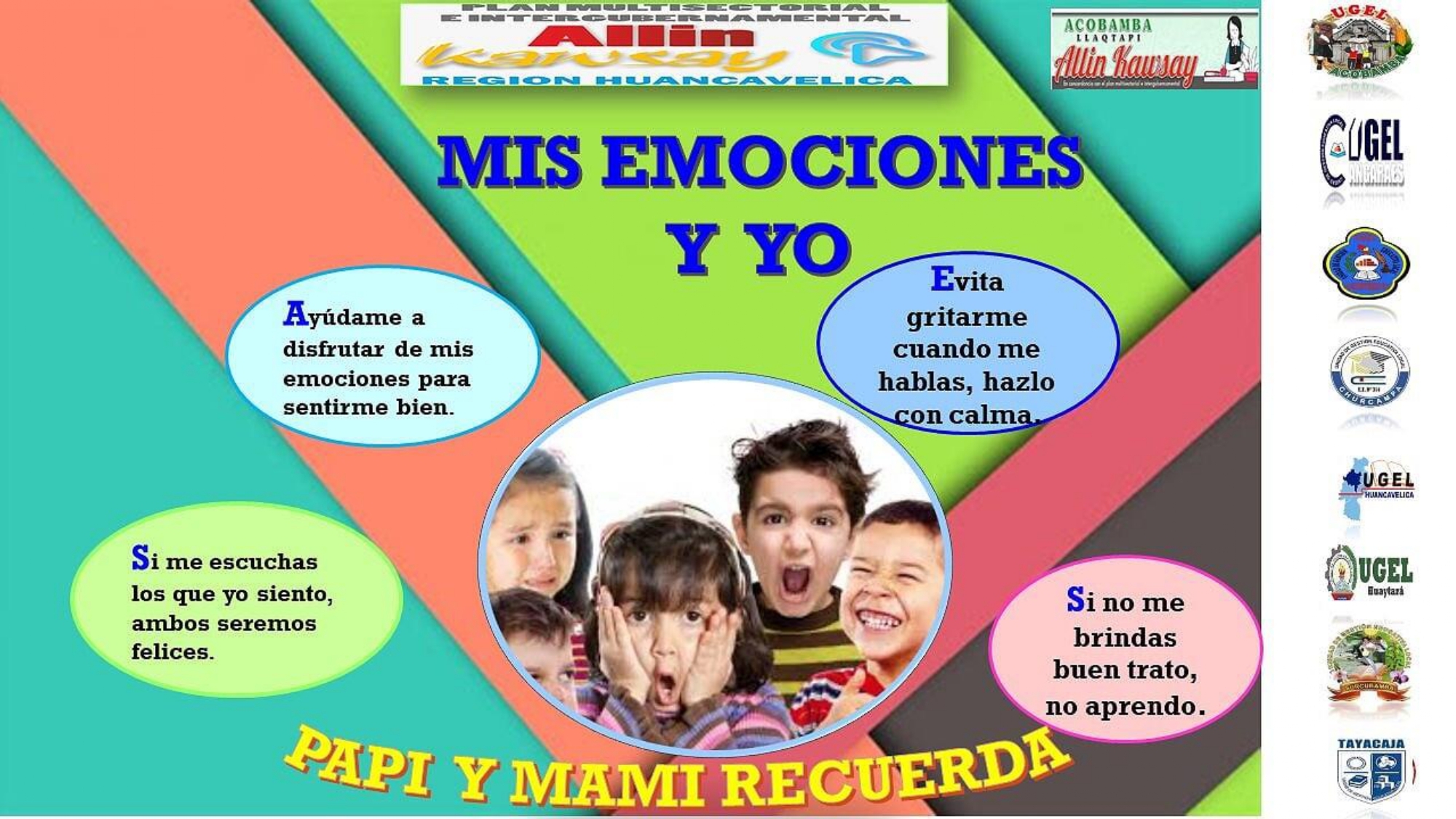 MIS EMOCIONES Y YO» – UGEL ACOBAMBA. – Dirección Regional de Educación –  Huancavelica